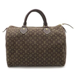 LOUIS VUITTON Louis Vuitton Monogram Run Speedy 30 Handbag Boston Bag Canvas Ebene Brown M95224