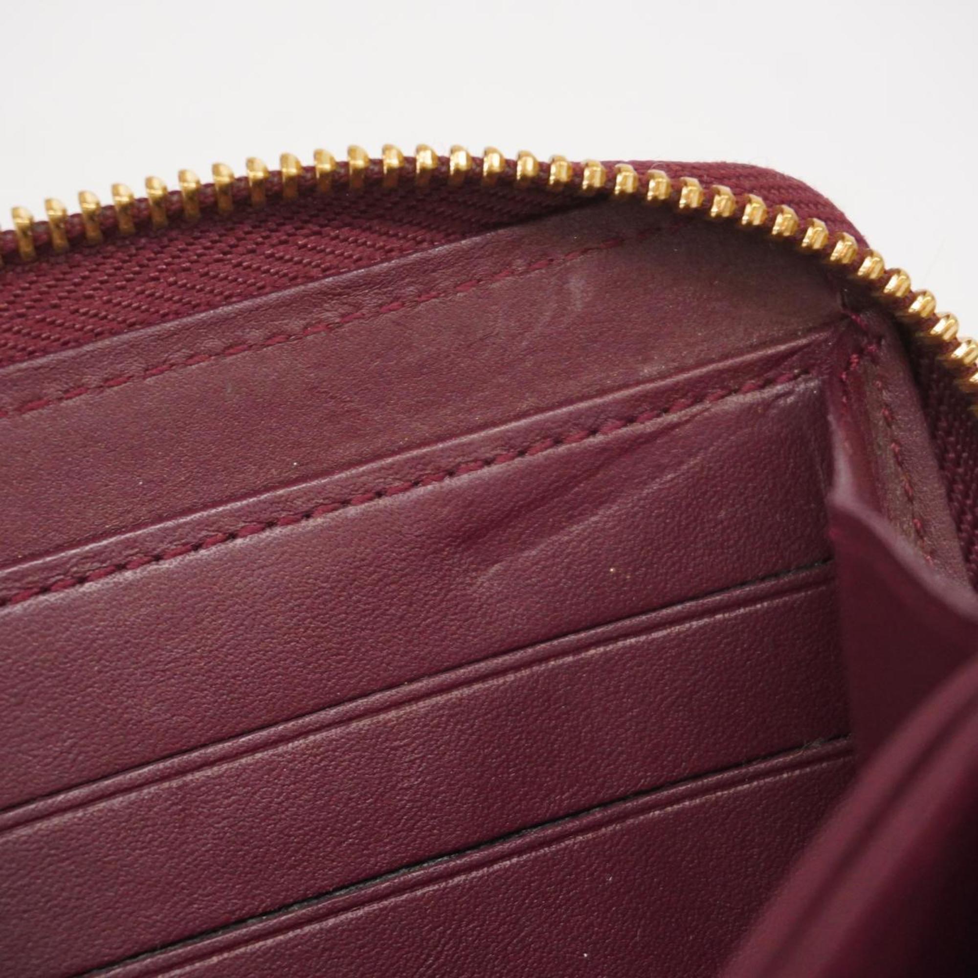 Louis Vuitton Long Wallet Vernis Zippy M91536 Rouge Fauvist Men's Women's