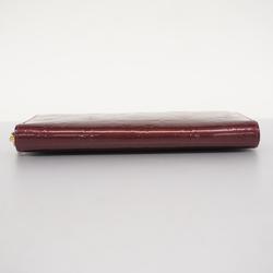 Louis Vuitton Long Wallet Vernis Zippy M91536 Rouge Fauvist Men's Women's