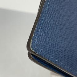 Louis Vuitton Long Wallet Taiga Portefeuille Brazza M32816 Ocean Men's
