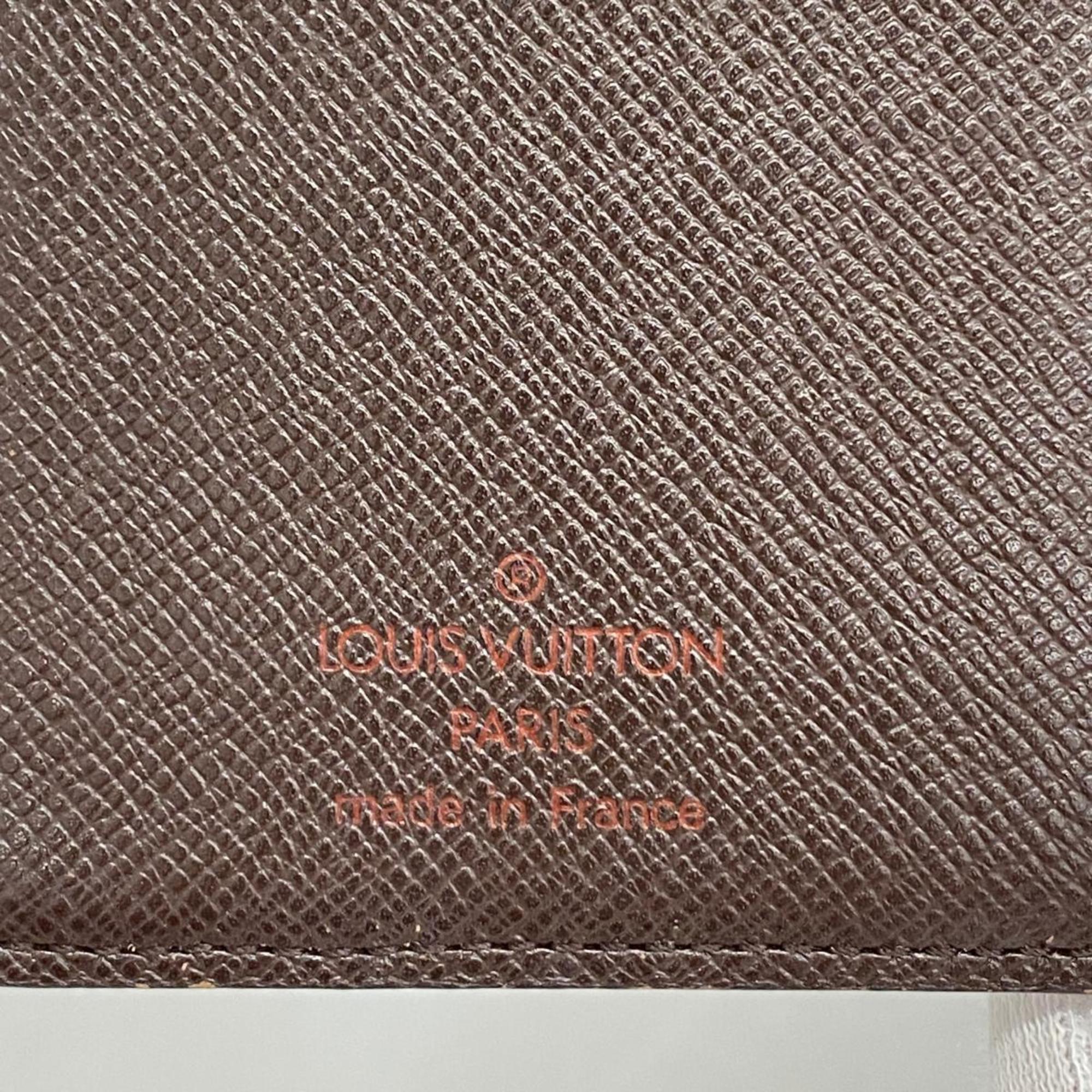 Louis Vuitton Wallet Damier Portefeuille Vienne N61674 Ebene Ladies