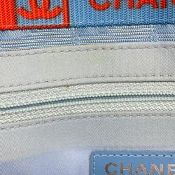 Chanel Tote Bag New Travel Nylon Blue Women's
