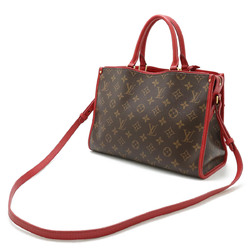 LOUIS VUITTON Louis Vuitton Monogram Popincourt PM Handbag Tote Bag Cerise Red M43433