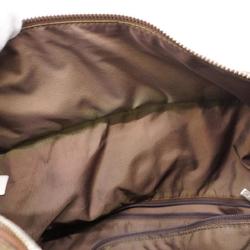 Chanel Tote Bag New Travel Nylon Khaki Brown Women's