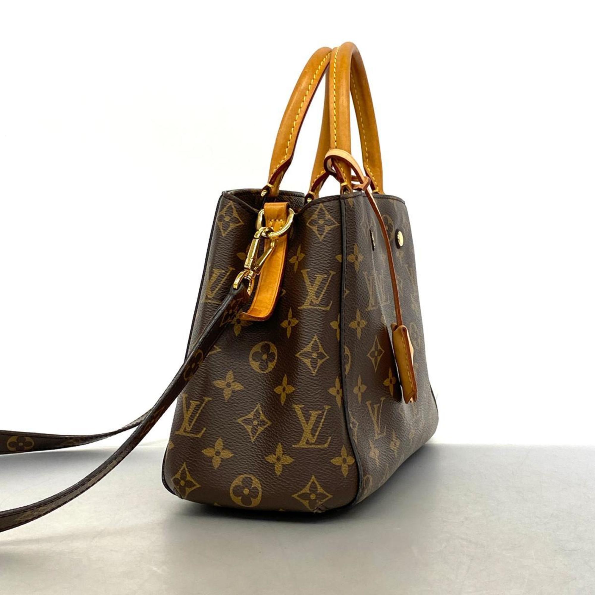 Louis Vuitton Handbag Monogram Montaigne BB M41055 Brown Ladies