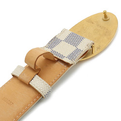 LOUIS VUITTON Damier Azur Santur Voyage Belt Leather #90 M9837U