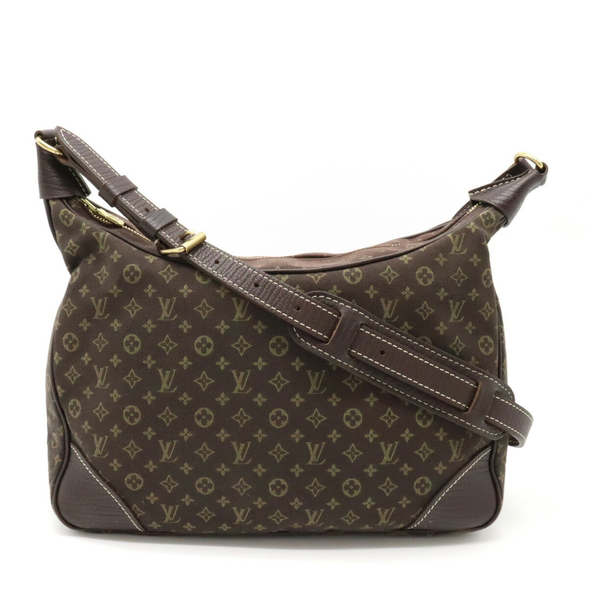 LOUIS VUITTON Louis Vuitton Monogram Run Boulogne Shoulder Bag Ebene Brown Dark M95225