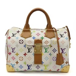 LOUIS VUITTON Louis Vuitton Monogram Multicolor Speedy 30 Handbag Boston Bag Blanc White M92643