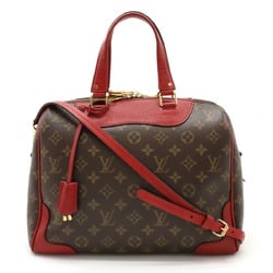 LOUIS VUITTON Louis Vuitton Monogram Retiro PM Handbag Boston Bag Shoulder Coquelicot Red M50057