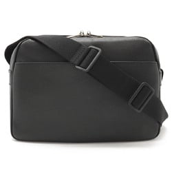 LOUIS VUITTON Louis Vuitton Taiga Reporter Shoulder Bag Leather Ardoise Black M30152