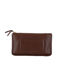 Hermes Dogon accessory pouch coin case brown leather ladies HERMES