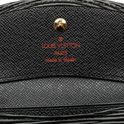 Louis Vuitton Epi Porto Monnaie Simple Coin Purse M63412 Noir Black Leather Women's LOUIS VUITTON