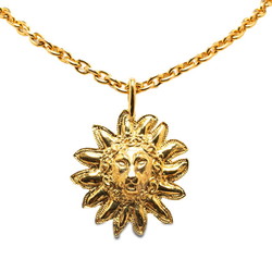 Chanel Burst Lion Necklace Gold Plated Women's CHANEL