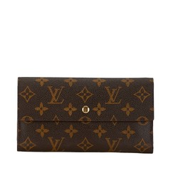 Louis Vuitton Monogram Porte Tresor International Long Wallet M61215 Brown PVC Leather Women's LOUIS VUITTON