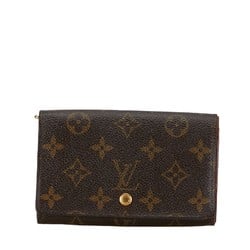Louis Vuitton Monogram Portemonnay Bi-fold Wallet M61730 Brown PVC Leather Women's LOUIS VUITTON