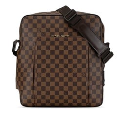 Louis Vuitton Damier Olaf GM Shoulder Bag N41440 Brown PVC Leather Women's LOUIS VUITTON
