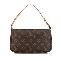 Louis Vuitton Monogram Pochette Accessoires Handbag Shoulder Bag M51980 Brown PVC Leather Women's LOUIS VUITTON