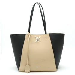 LOUIS VUITTON Louis Vuitton Lockme Cabas Tote Bag Shoulder Twist Lock Bicolor Vanille Noir M42289