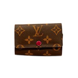 Louis Vuitton Key Case Monogram Multicle 6 M60701 Brown Fuchsia Ladies
