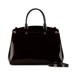 Louis Vuitton Monogram Vernis B MM Handbag Shoulder Bag M50597 Amaranth Patent Leather Women's LOUIS VUITTON