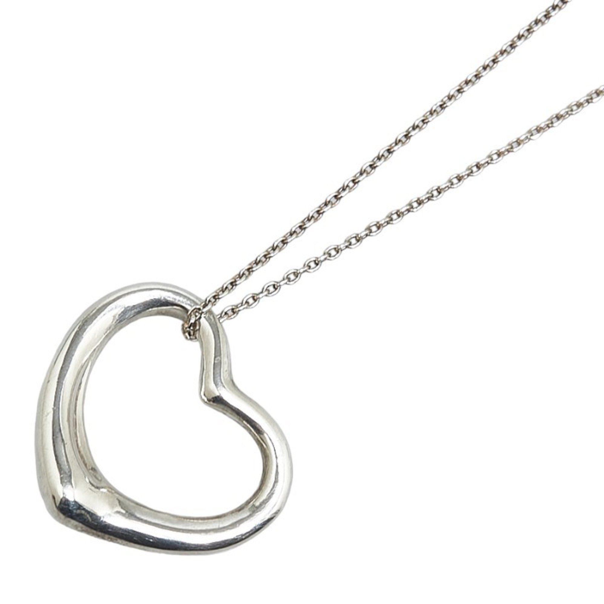 Tiffany Heart Necklace SV925 Silver Women's TIFFANY&Co.