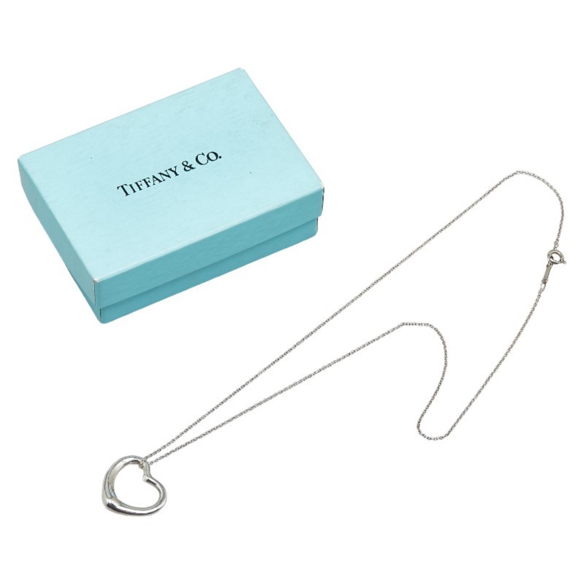 Tiffany Heart Necklace SV925 Silver Women's TIFFANY&Co.