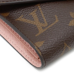 LOUIS VUITTON Louis Vuitton Monogram Portefeuille Victorine Tri-fold Wallet Rose Ballerine Pink M62360