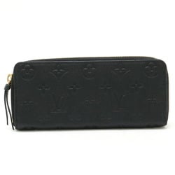 LOUIS VUITTON Louis Vuitton Monogram Empreinte Portefeuille Clemence Round Long Wallet Noir Black M60171