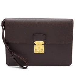 LOUIS VUITTON Taiga Clado Second Bag Handbag Leather Acajou M30196