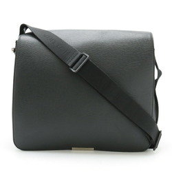 LOUIS VUITTON Louis Vuitton Taiga Victor Shoulder Bag Leather Canvas Ardoise Black M30142