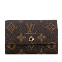 Louis Vuitton Monogram Multicle 6 Key Case Ring M62630 Brown PVC Leather Women's LOUIS VUITTON