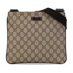 Gucci GG Supreme Shoulder Bag 204046 Brown PVC Leather Women's GUCCI