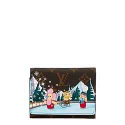 Louis Vuitton Monogram Vivienne Portefeuille Victorine Bi-fold Wallet M82622 Brown Multicolor PVC Leather Women's LOUIS VUITTON