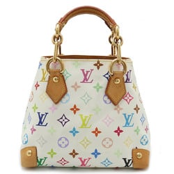 LOUIS VUITTON Louis Vuitton Monogram Multicolor Audra Handbag Tote Bag Chain Blanc White M40047