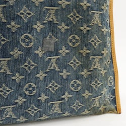 LOUIS VUITTON Louis Vuitton Monogram Denim Flat Shopper Tote Bag Handbag Blue M95018