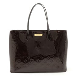 LOUIS VUITTON Louis Vuitton Vernis Wilshire MM Tote Bag Shoulder Patent Calf Amarante M91645