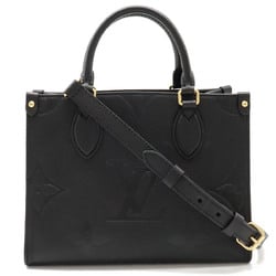 LOUIS VUITTON Louis Vuitton Monogram Empreinte On the Go PM Handbag Shoulder Bag Noir Black M45653