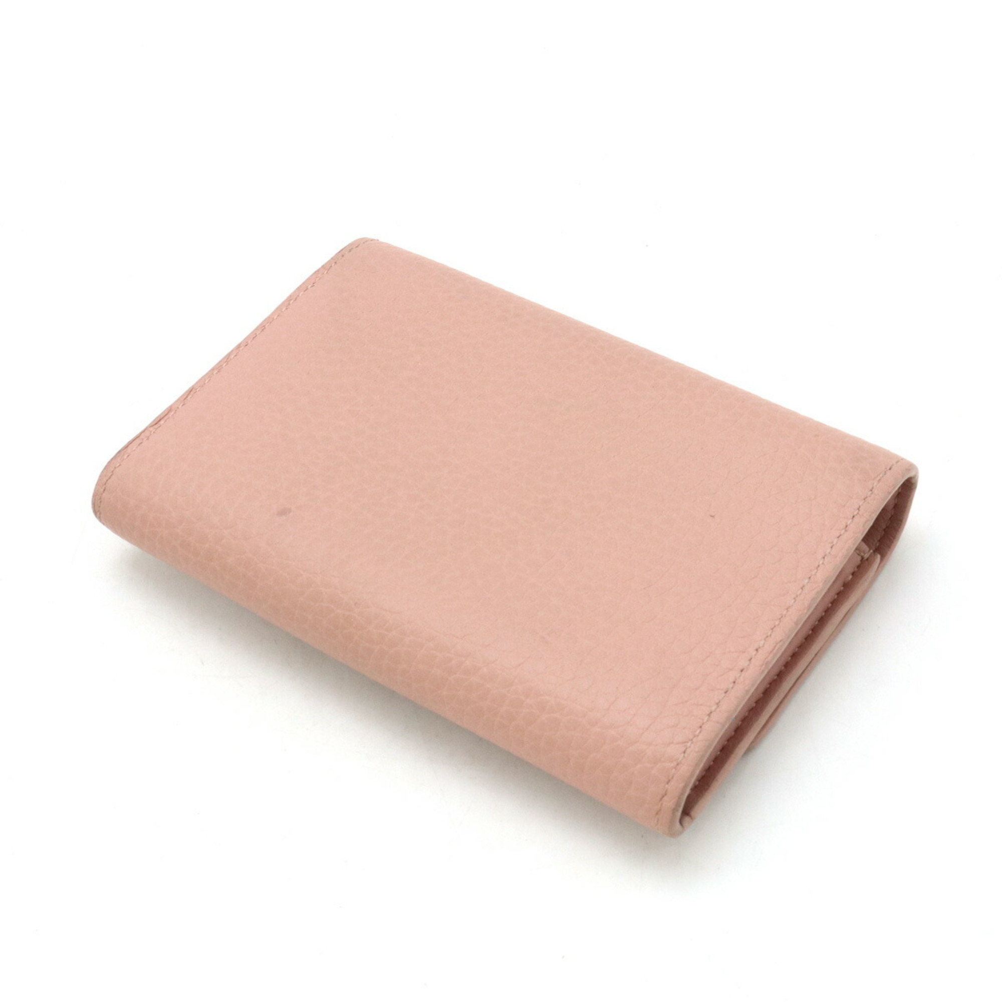 LOUIS VUITTON Louis Vuitton Portefeuille Capucines Compact Tri-fold Wallet Taurillon Leather Magnolia Pink M62658