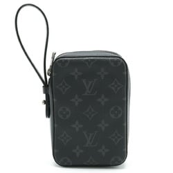 LOUIS VUITTON Louis Vuitton Monogram Eclipse Box Clutch Handbag Second Bag Pouch M61872