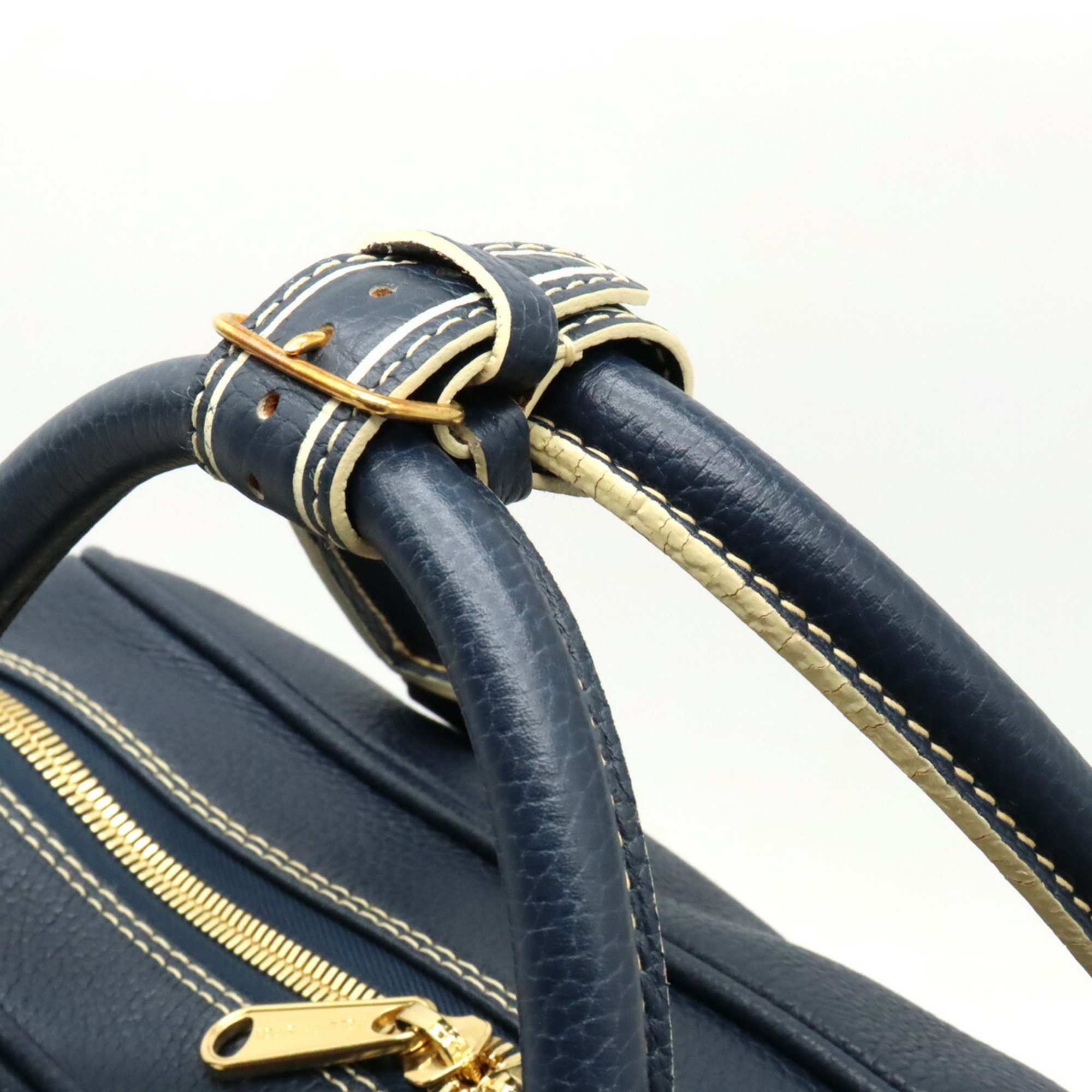 LOUIS VUITTON Louis Vuitton Tobaco Carryall Boston Bag Travel Navy M95139