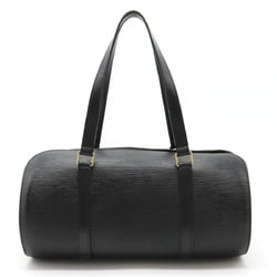 LOUIS VUITTON Epi Soufflot Handbag Shoulder Bag Leather Noir Black Pouch Not Included M52222
