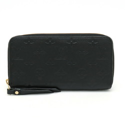 LOUIS VUITTON Louis Vuitton Monogram Empreinte Zippy Wallet Round Long Leather Noir Black M61864