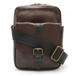 LOUIS VUITTON Louis Vuitton Utah Iroquois Shoulder Bag Leather Cafe Dark Brown M92534