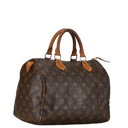 Louis Vuitton Monogram Speedy 30 Handbag M41526 Brown PVC Leather Women's LOUIS VUITTON