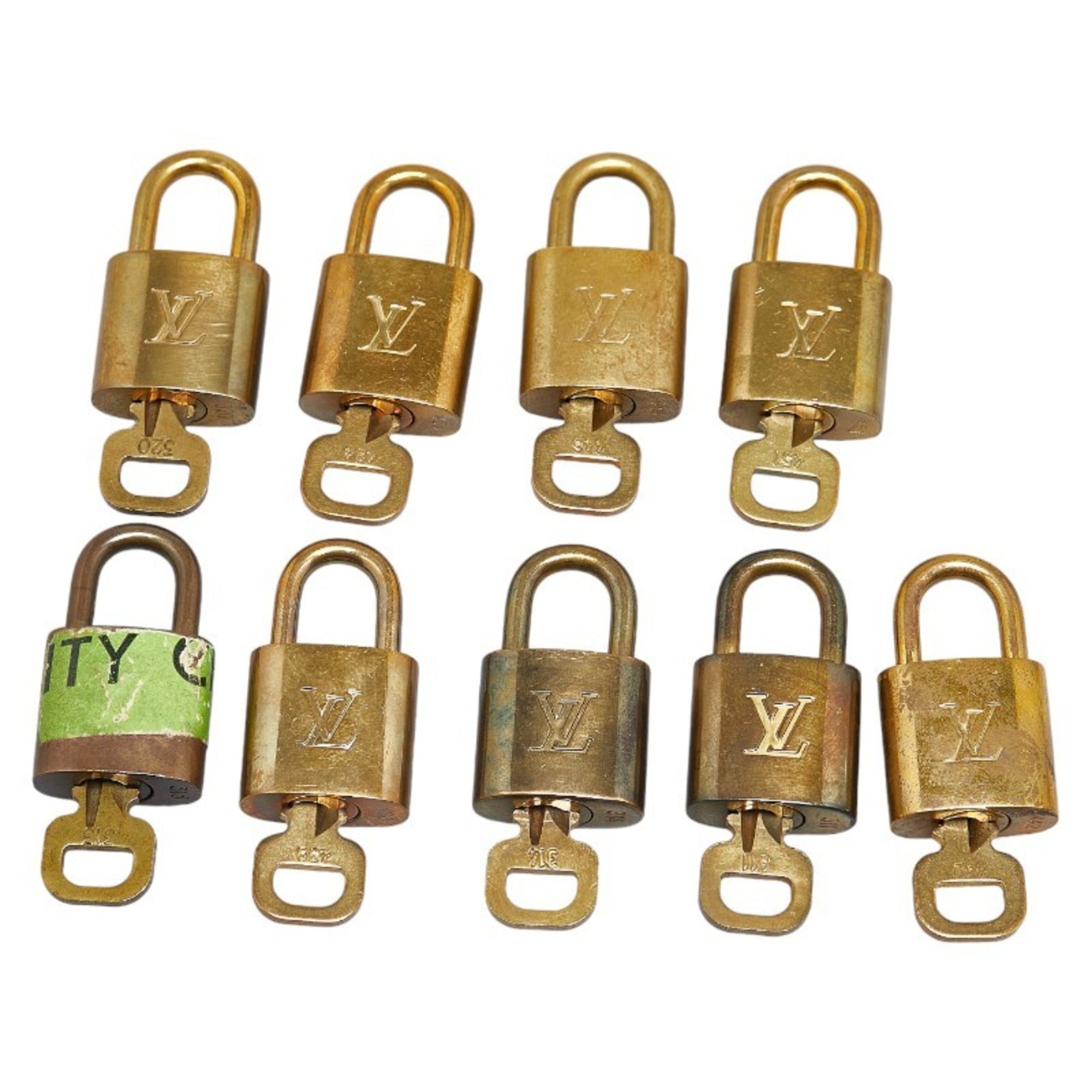 Louis Vuitton Padlock Key Set of 9 Accessories Gold Plated Women's LOUIS VUITTON