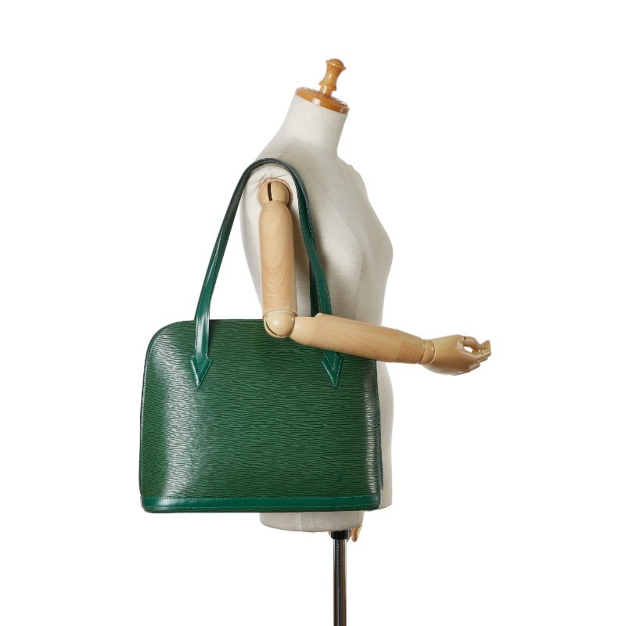 Louis Vuitton Epi Lussac Tote Bag Shoulder M52284 Borneo Green Leather Women's LOUIS VUITTON