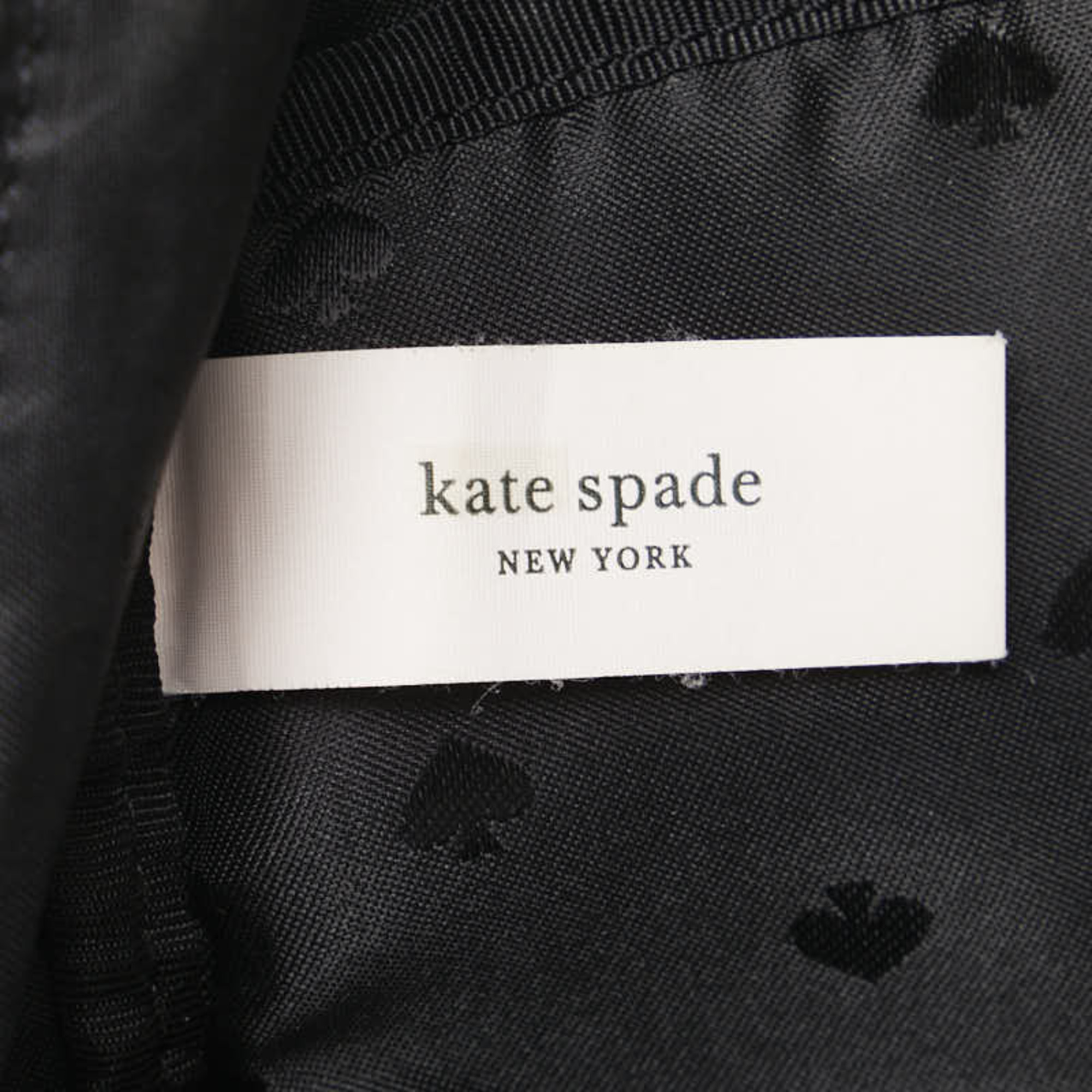 Kate Spade Backpack Black Gold Nylon Women's