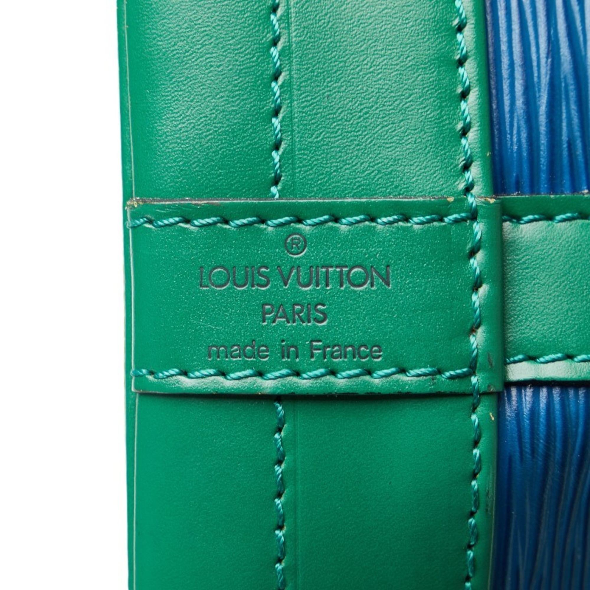 Louis Vuitton Epi Noe Shoulder Bag M44044 Toledo Blue Borneo Green Leather Women's LOUIS VUITTON