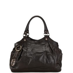 Gucci Sukey Handbag Tote Bag 211944 Brown Leather Women's GUCCI