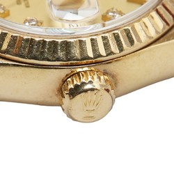Rolex Datejust Watch 69178G Automatic Gold Dial K10YG Yellow Diamond Ladies ROLEX